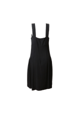 DRAPPED STRAP MIDI DRESS 40