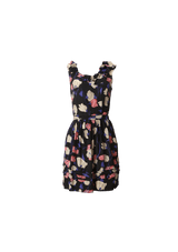 FLORAL RUFFLE TRIM DRESS 34
