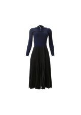 KNIT PLEATED DRESS 36