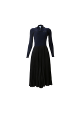 KNIT PLEATED DRESS 36