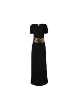 EMBROIDERY LONG DRESS 38