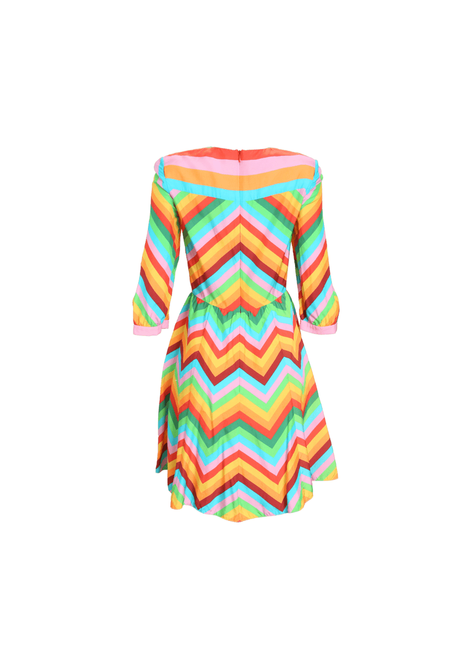 ARCHIVE 1973 CHEVRON PRINT DRESS 36