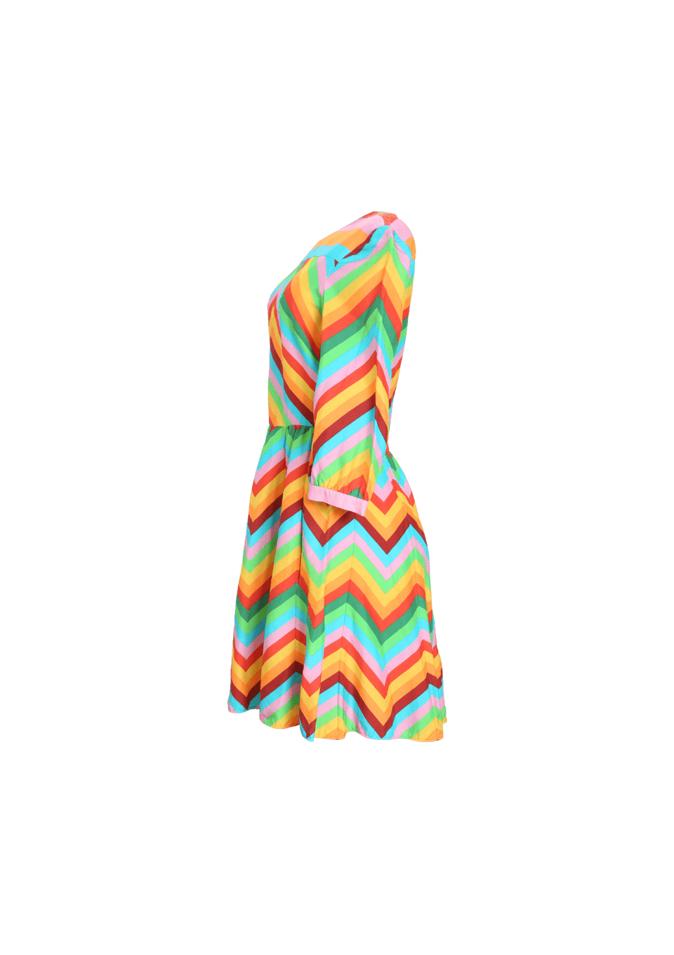 ARCHIVE 1973 CHEVRON PRINT DRESS 36