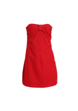 BOW STRAPLESS DRESS 40