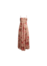LINEN LONG DRESS M