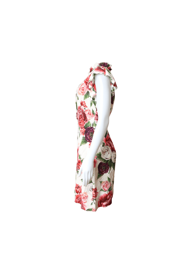 Dolce and gabbana peony hotsell print dress