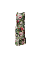 SILK FLORAL DRESS 42