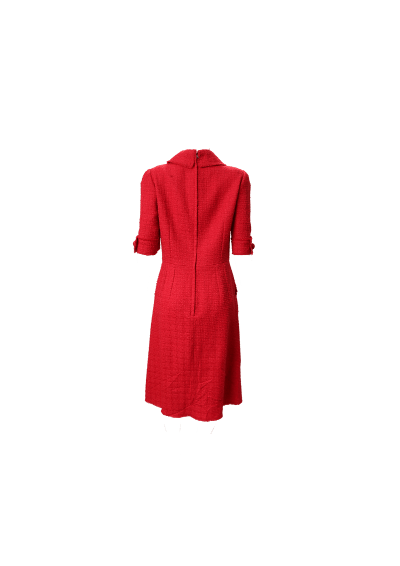 TWEED MIDI DRESS 42