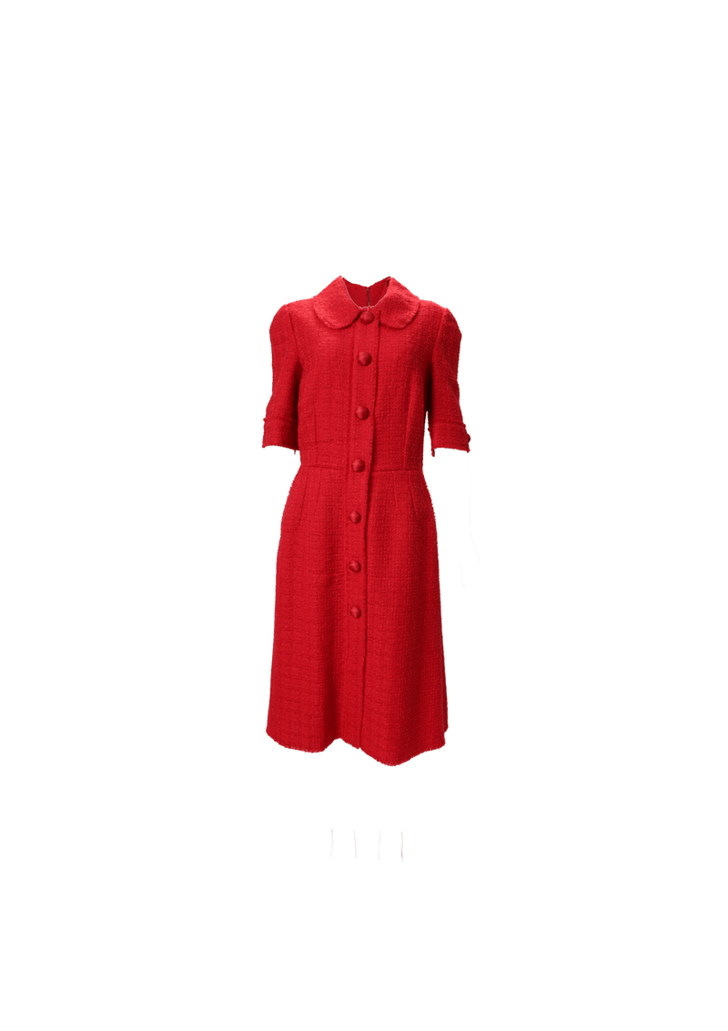 TWEED MIDI DRESS 42