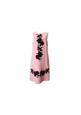 WOOL EMBROIDERED SHIFT DRESS 44