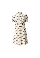 PRINTED SILK DRESS 40