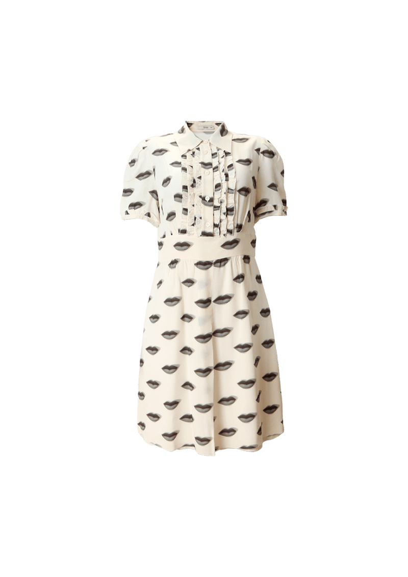 PRINTED SILK DRESS 40