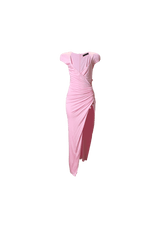 SAFETY PIN DRAPED LONG DRESS 38