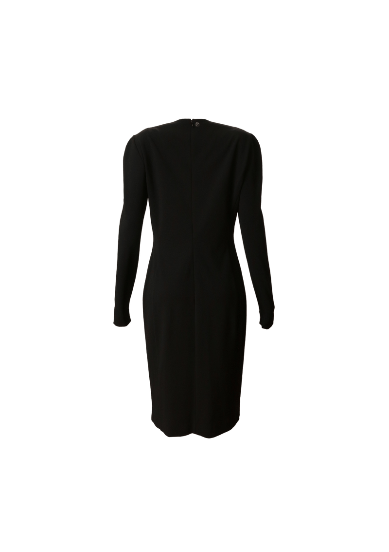 WOOL LONG SLEEVE DRESS 44