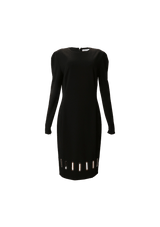 WOOL LONG SLEEVE DRESS 44