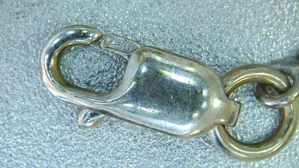 TANZANITA & DIAMOND WHITE GOLD 18K NECKLACE