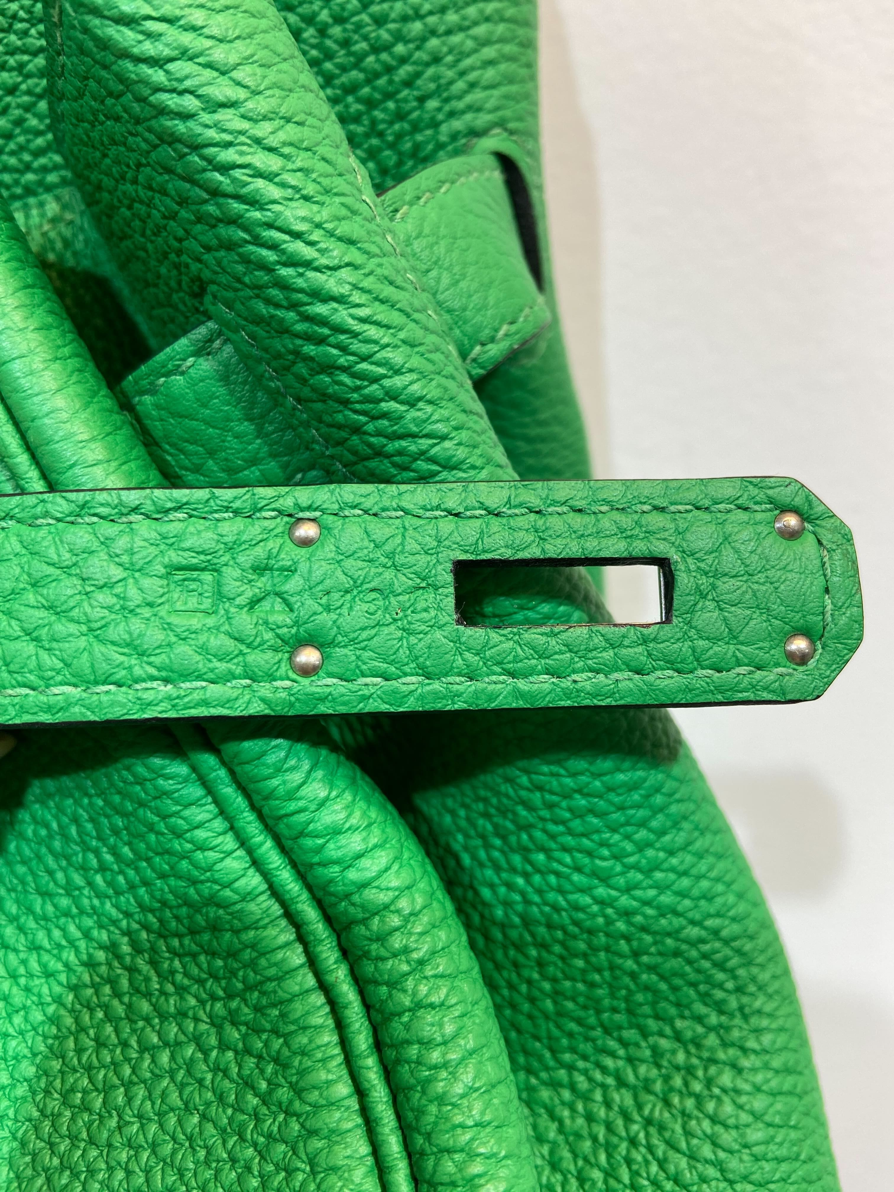 BOLSA HERMÈS FJORD BIRKIN 35 VERDE ORIGINAL – Gringa