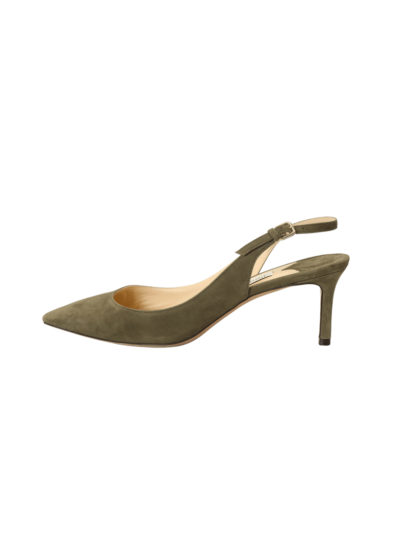 SUEDE SLINGBACK PUMPS 38