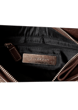 LEATHER BAGUETTE BAG